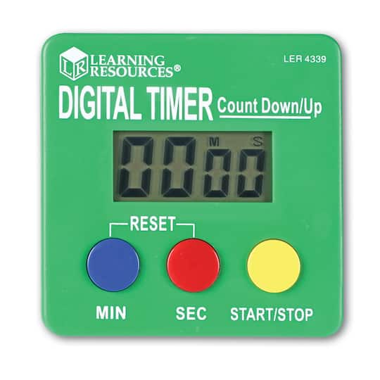 Learning Resources Count Down & Up Digital Timer in Green | Michaels®